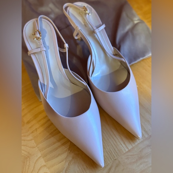 Gianvito Rossi ascent 55 sling back pump SZ 40 nude - Picture 10 of 15